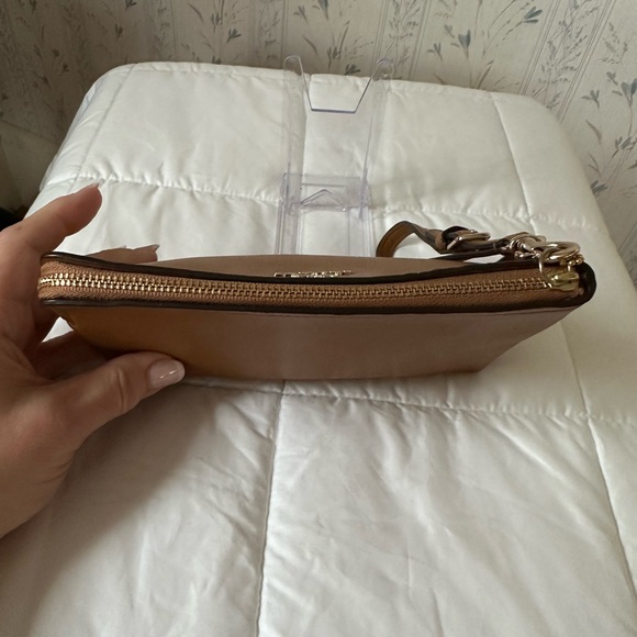 Coach Brown Leather Wristlet